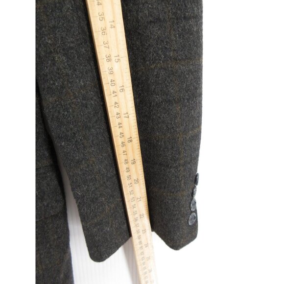 VINTAGE Brooks Brothers Sport Coat 44 Blazer Camel Hair Windownpane * - Picture 6 of 15